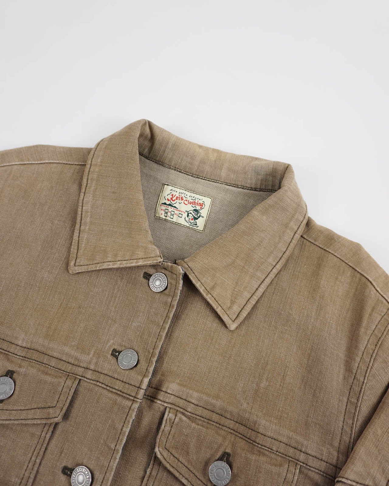 (M) KEI'S CLOTHING Sand Denim Jacket