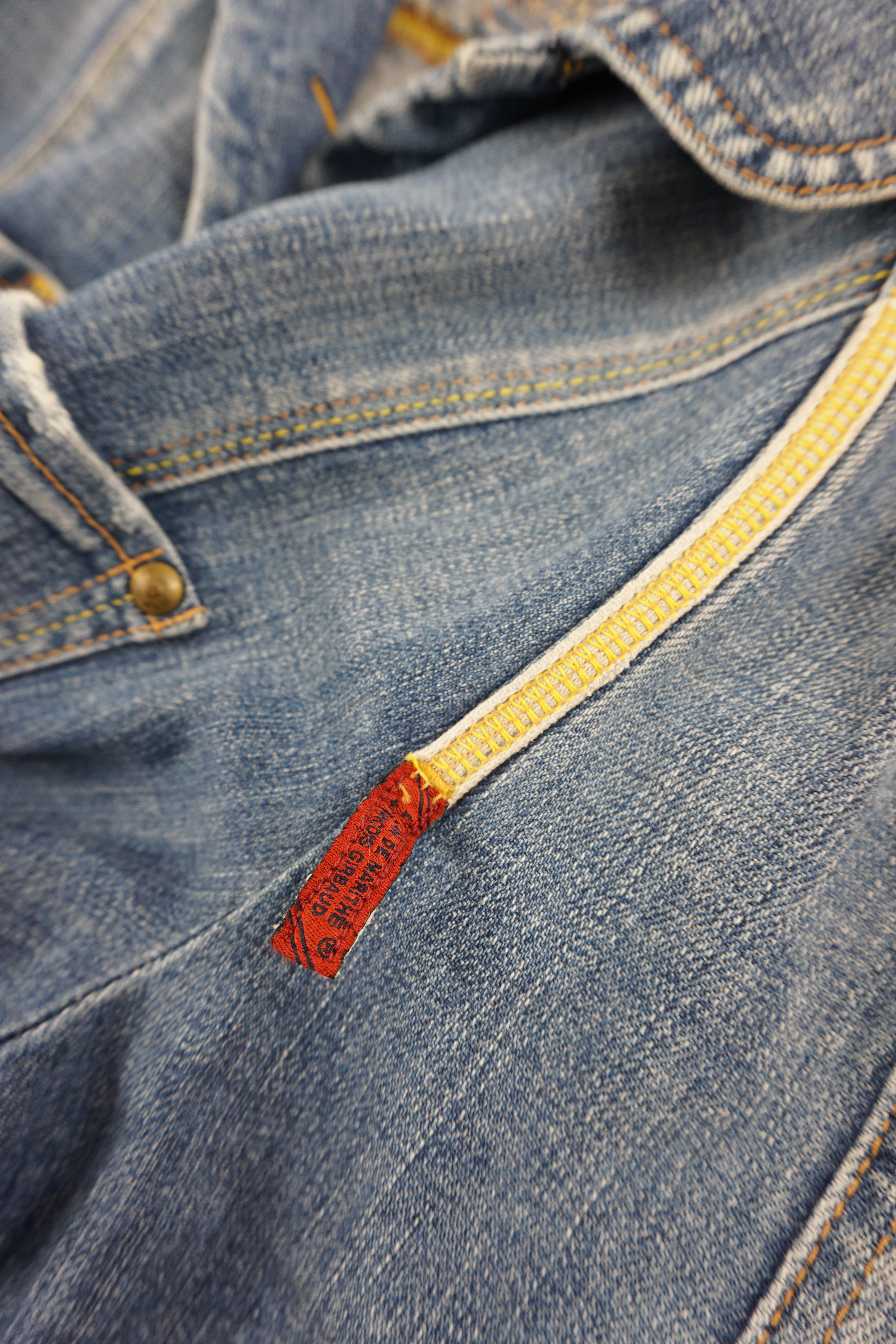(S) MARITHE FRANCOIS GIRBAUD Washed Denim Jacket