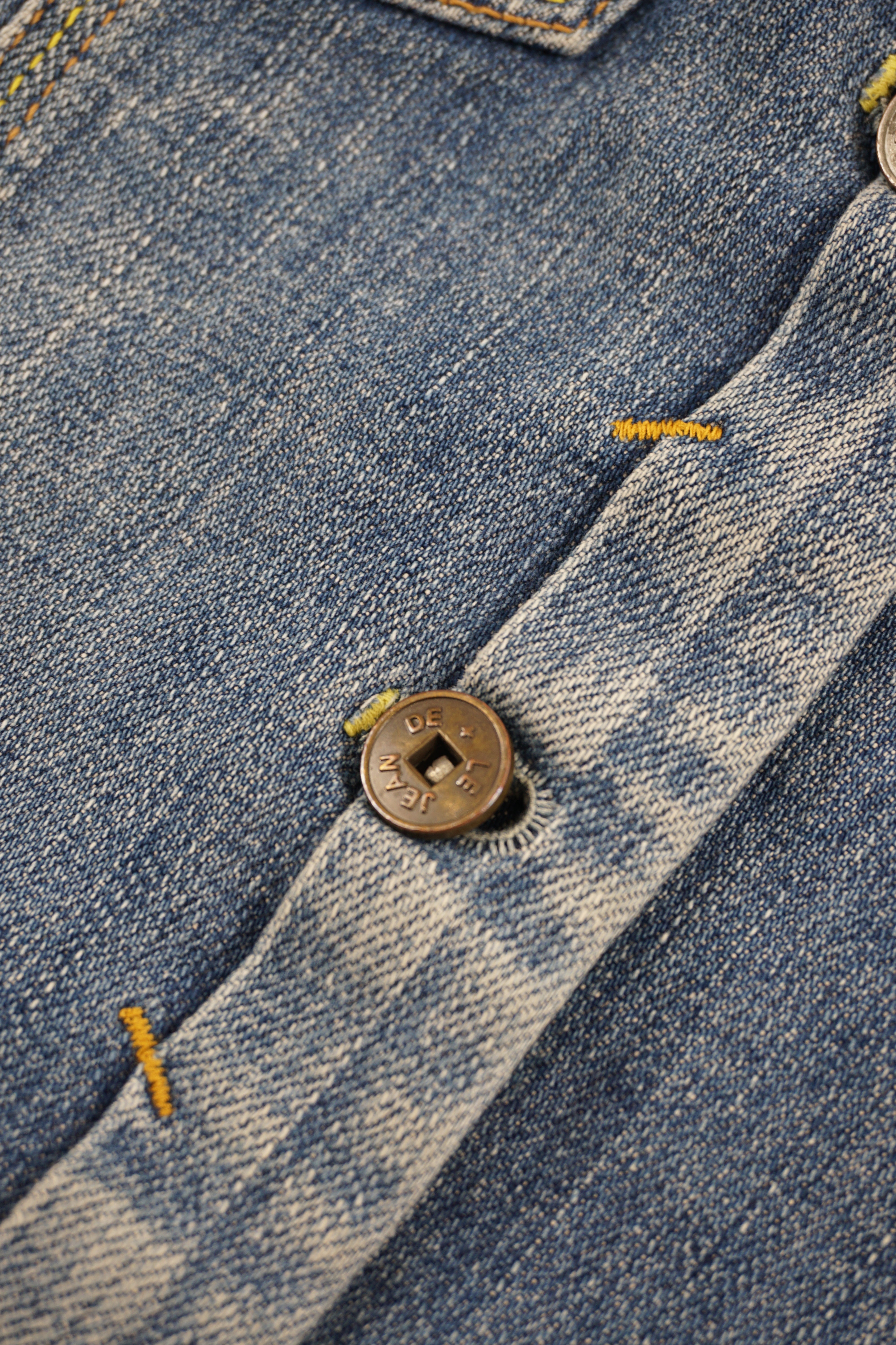 (S) MARITHE FRANCOIS GIRBAUD Washed Denim Jacket