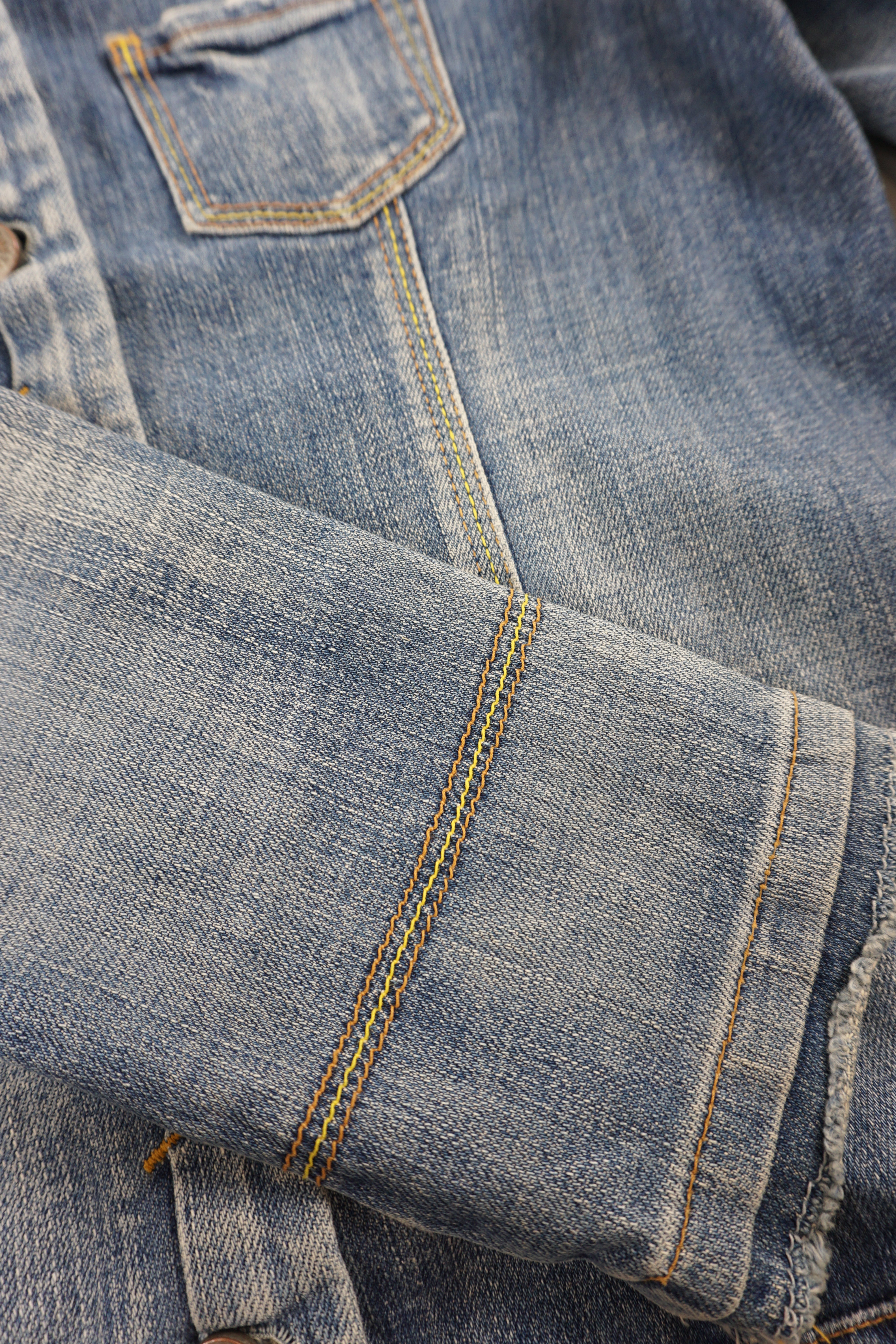 (S) MARITHE FRANCOIS GIRBAUD Washed Denim Jacket