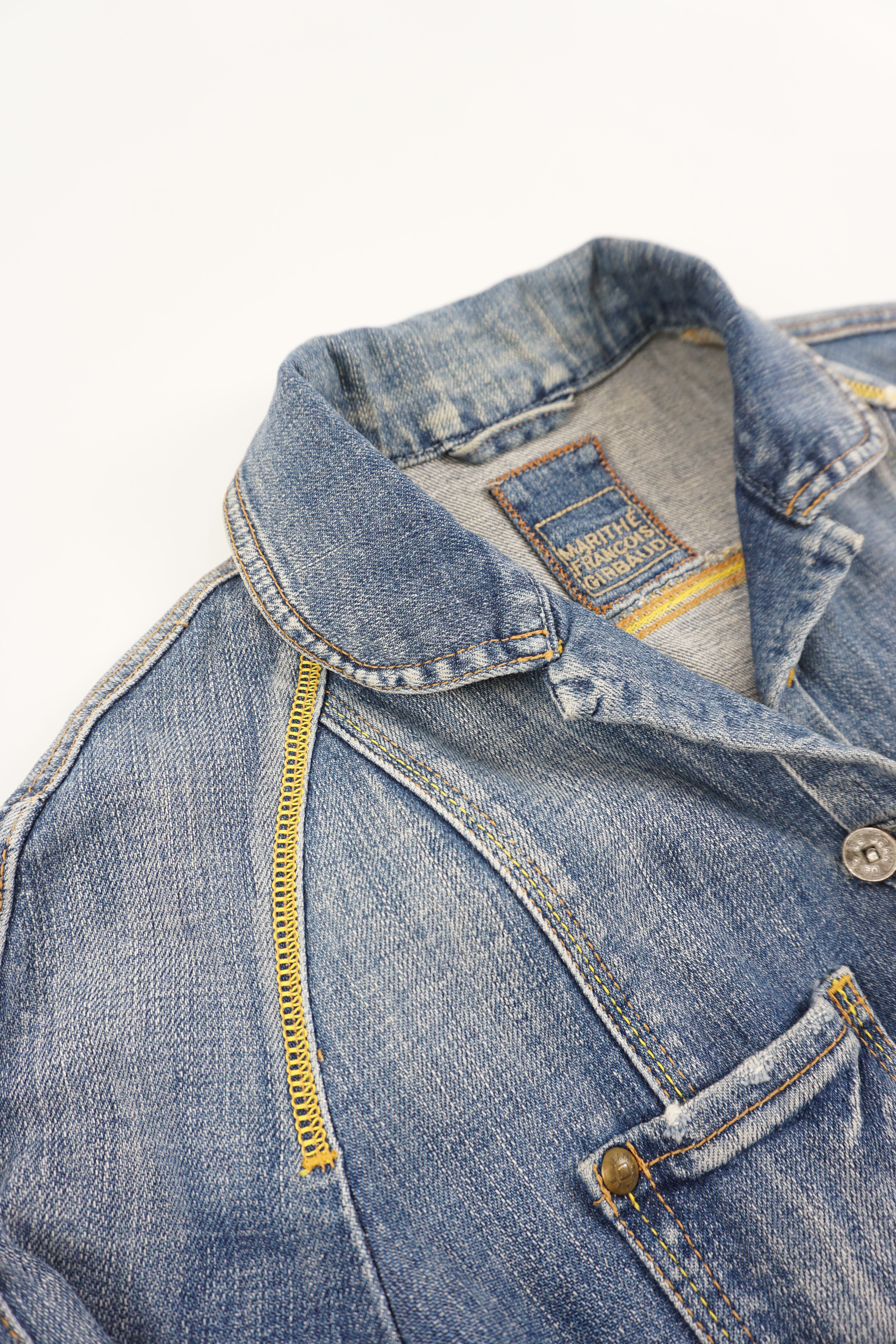 (S) MARITHE FRANCOIS GIRBAUD Washed Denim Jacket