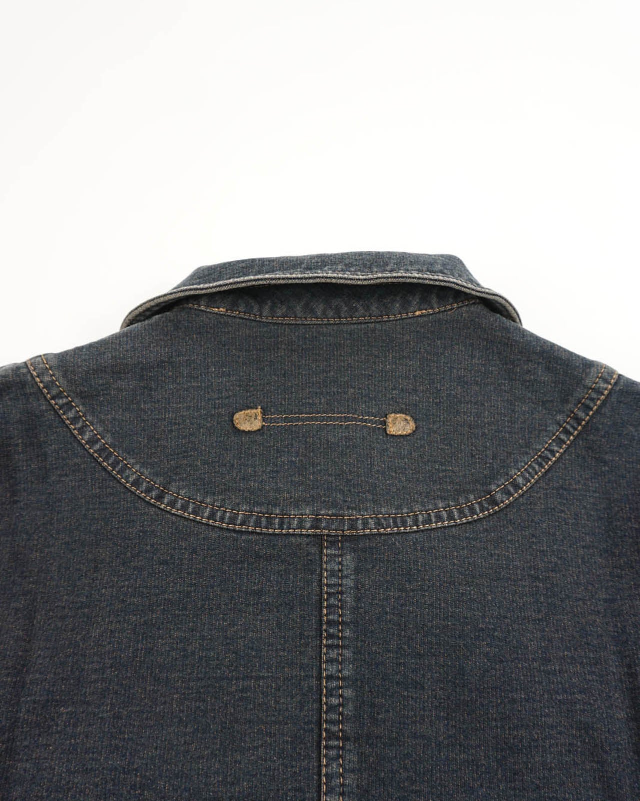 (S/M) LOBJIE Western Faded Denim Jacket