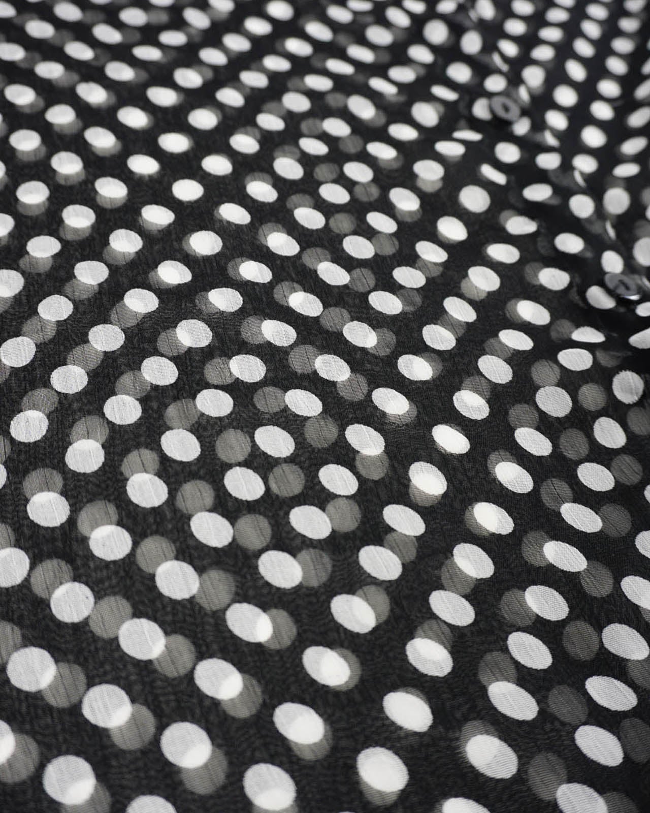 (S/M) Black Polka Dots Sheer Tank Top