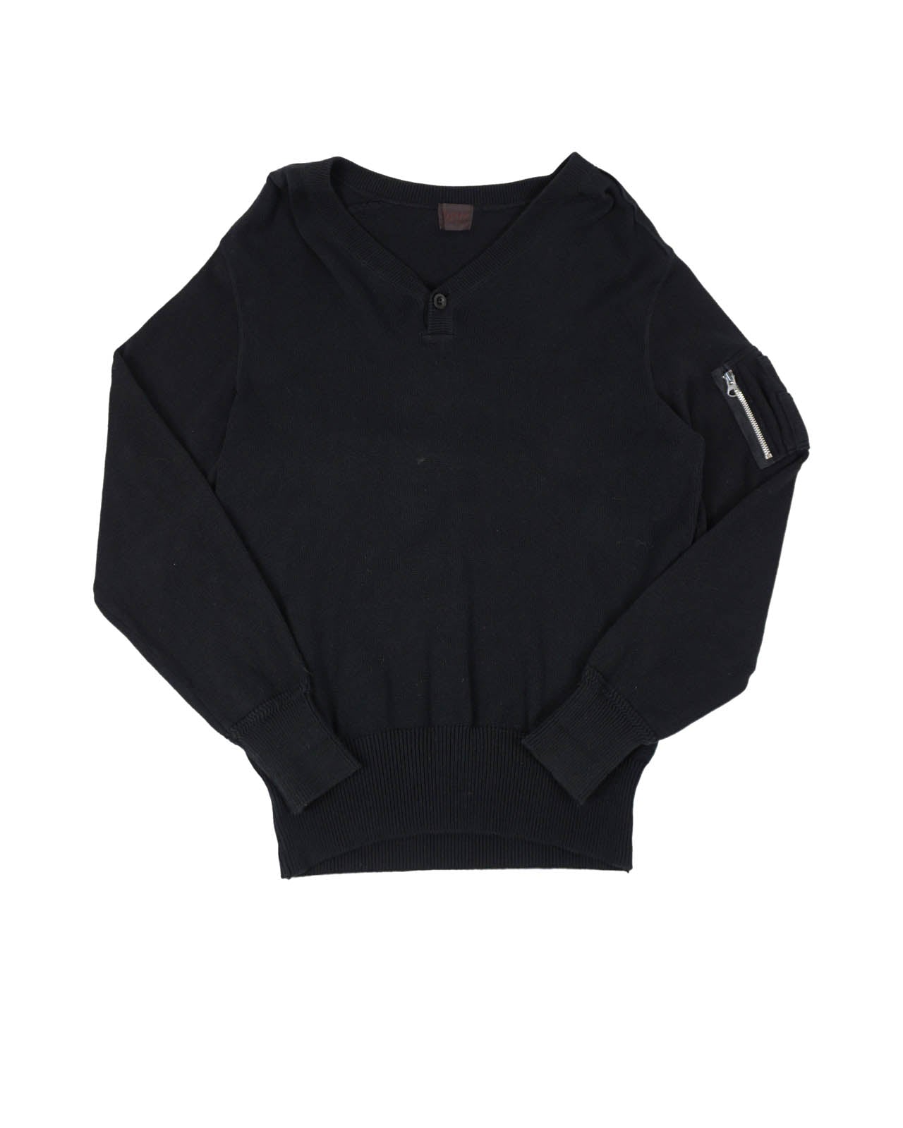 (L) TAKEO KIKUCHI Black Knit Sweater