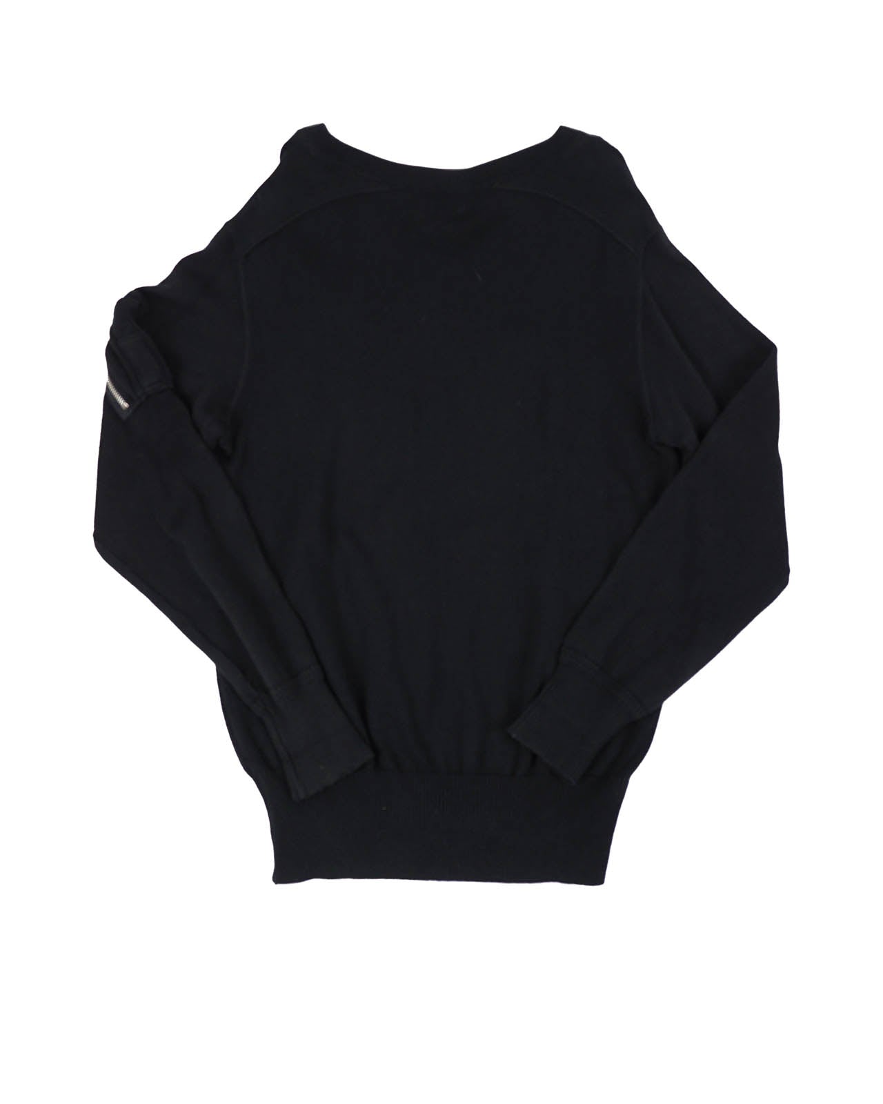 (L) TAKEO KIKUCHI Black Knit Sweater