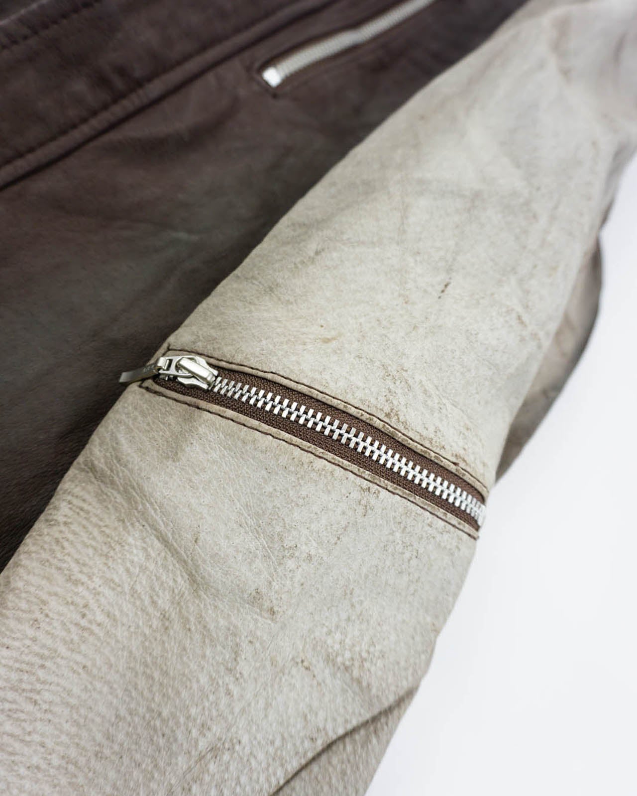 (M/L) WO Pig Leather Faded Jacket