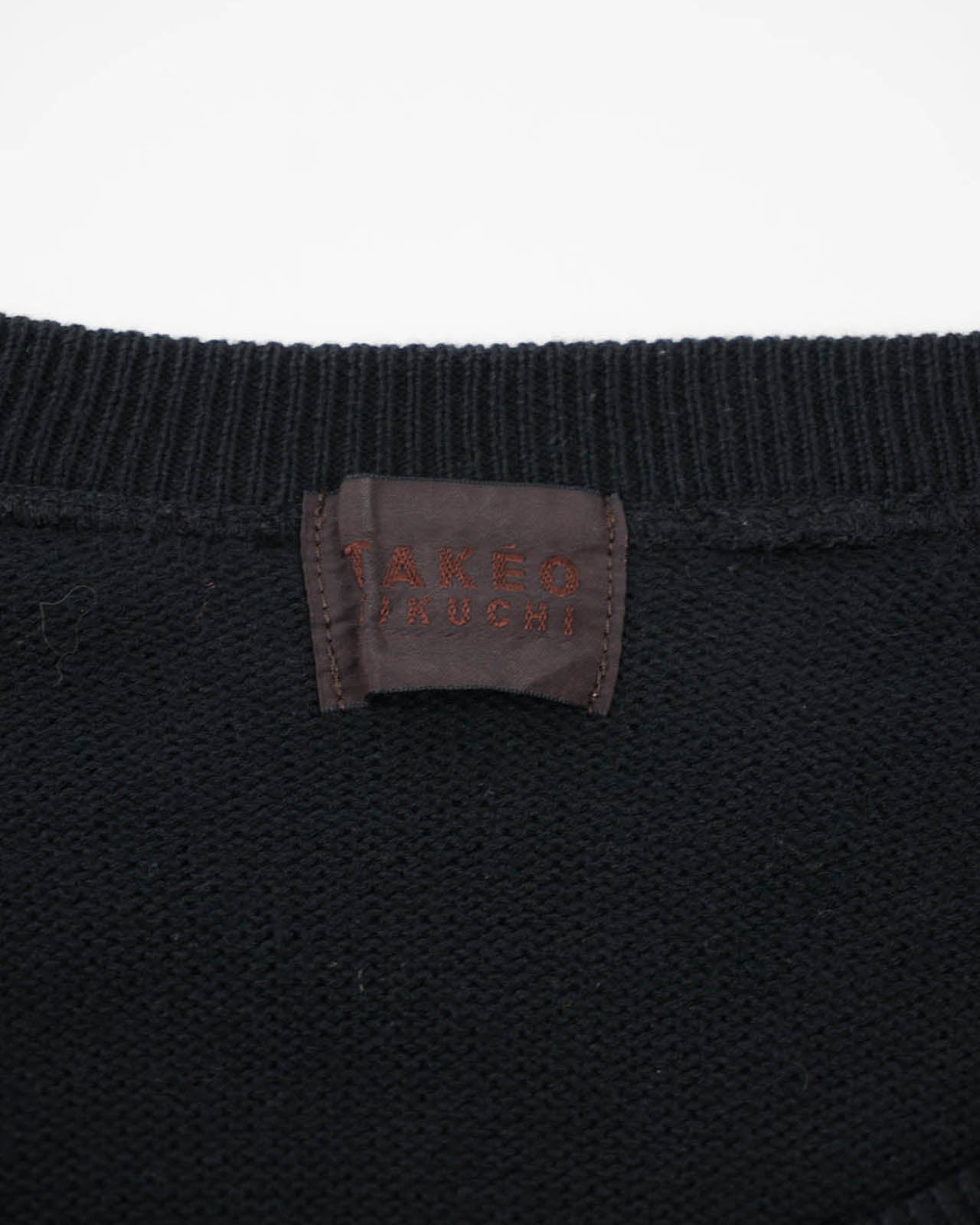 (L) TAKEO KIKUCHI Black Knit Sweater