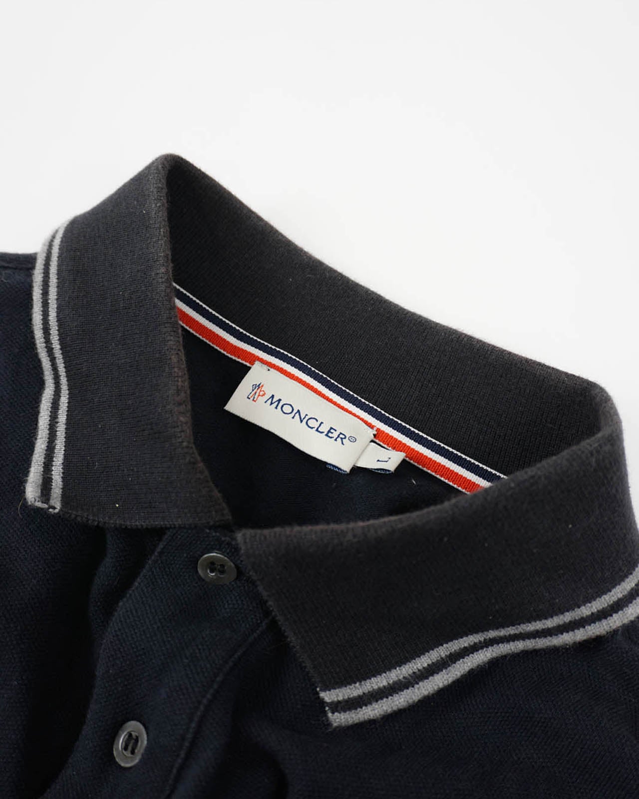 (M/L) MONCLER Black Polo